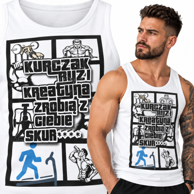 TANK TOP NA SIŁOWNIĘ KURCZAK RYŻ 2